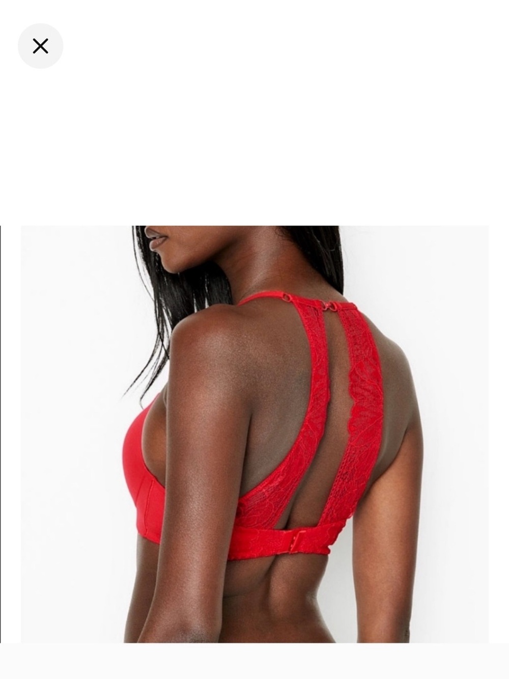 Victoria's Secret Vibrant Red Lace Bra